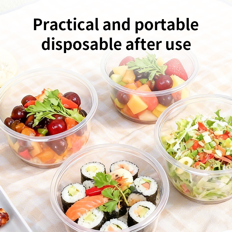 Disposable Plastic Bowls Trans - Food Storage Meals avis et prix