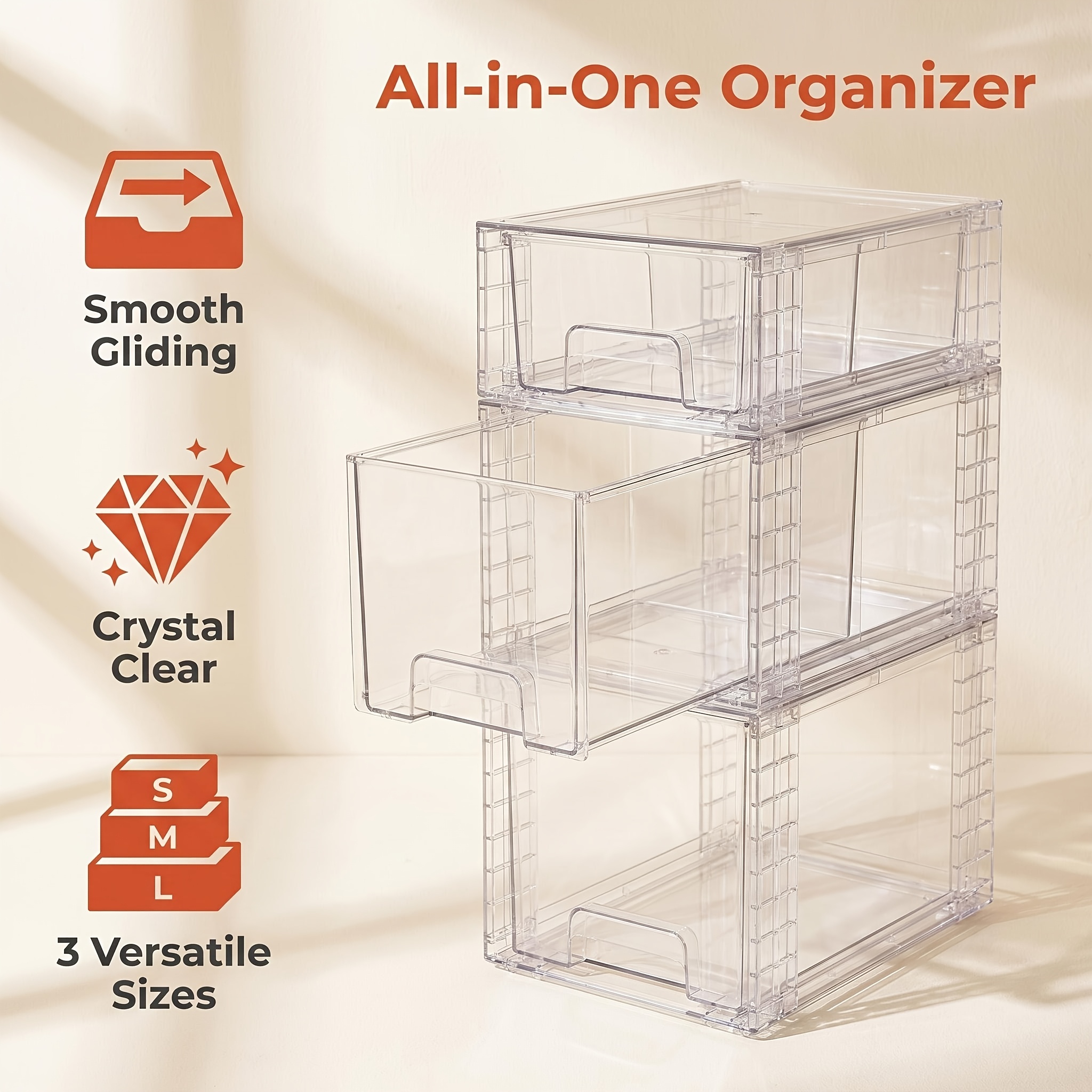 3/4pcs Clear Stackable Storage - Food Storage Without Pantry avis et prix