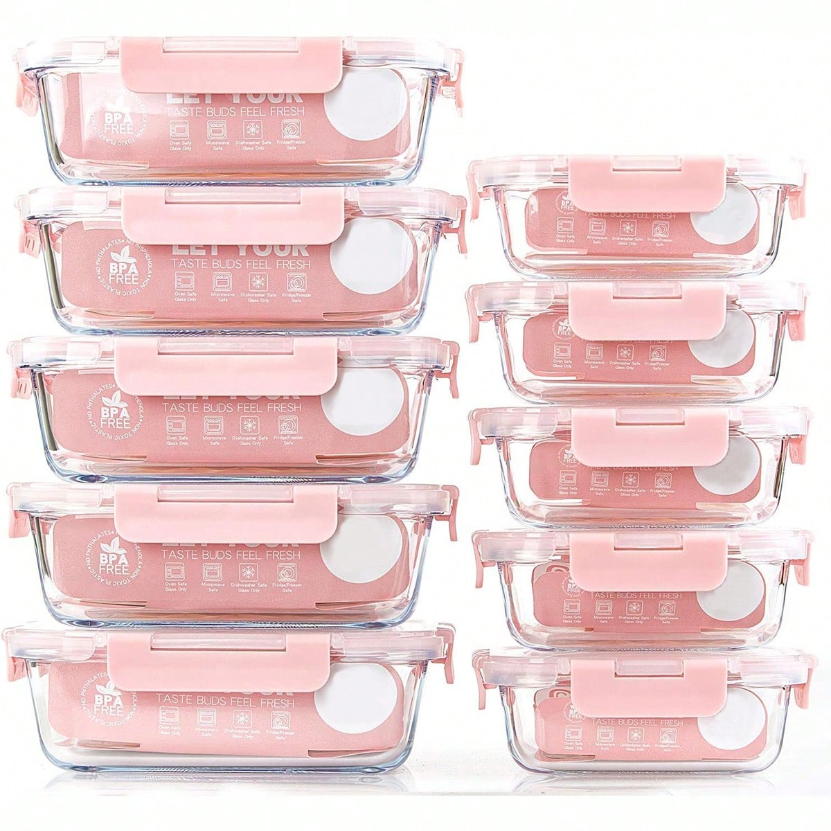 10 Pack Glass Meal Prep Contai - Food Storage Glass Box avis et prix