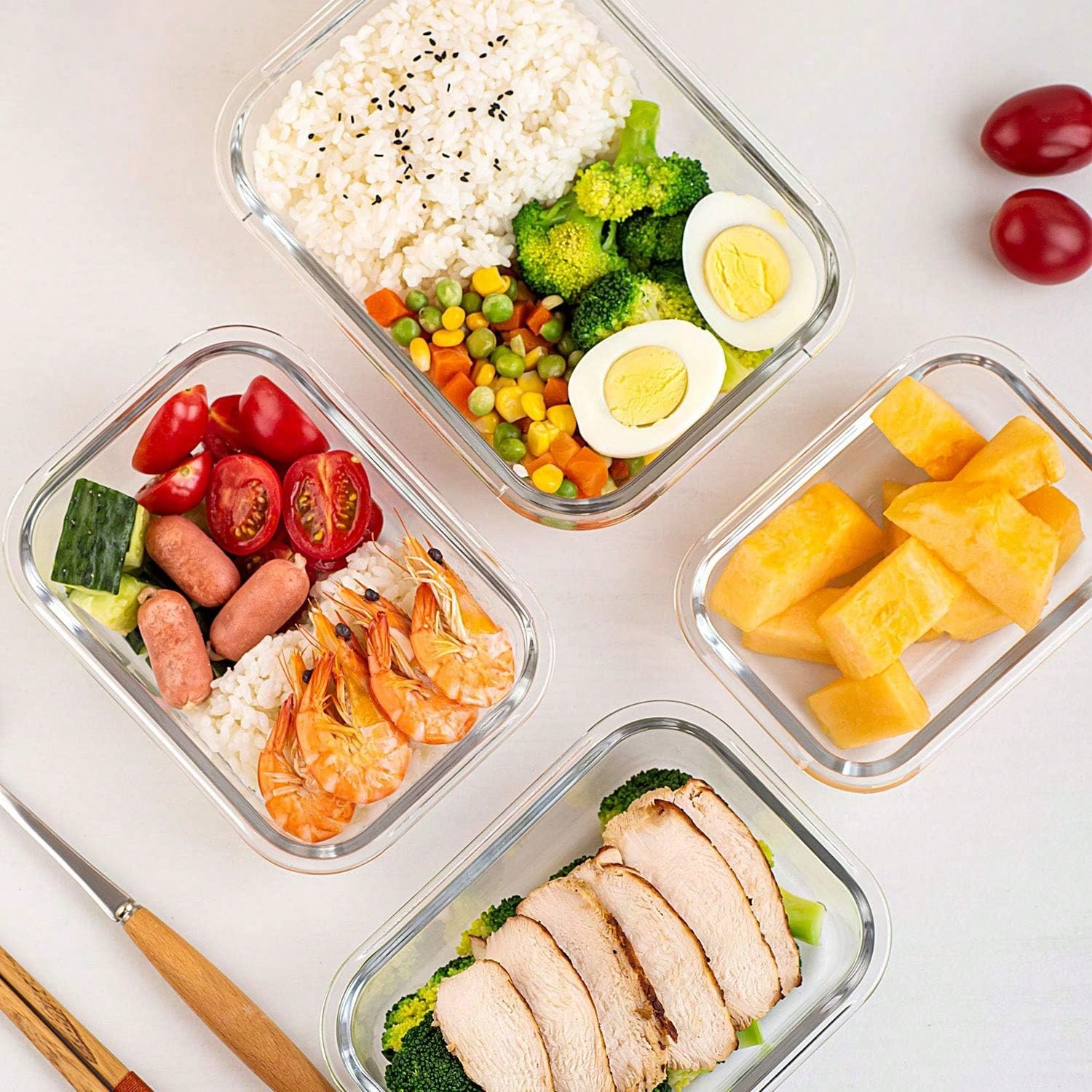 10 Pack Glass Meal Prep Contai - Food Storage Glass Box avis et prix