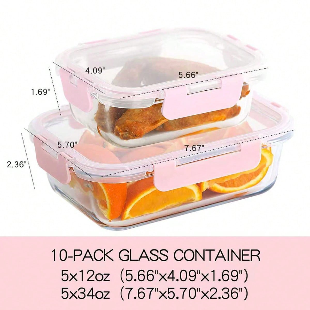 10 Pack Glass Meal Prep Contai - Food Storage Glass Box avis et prix