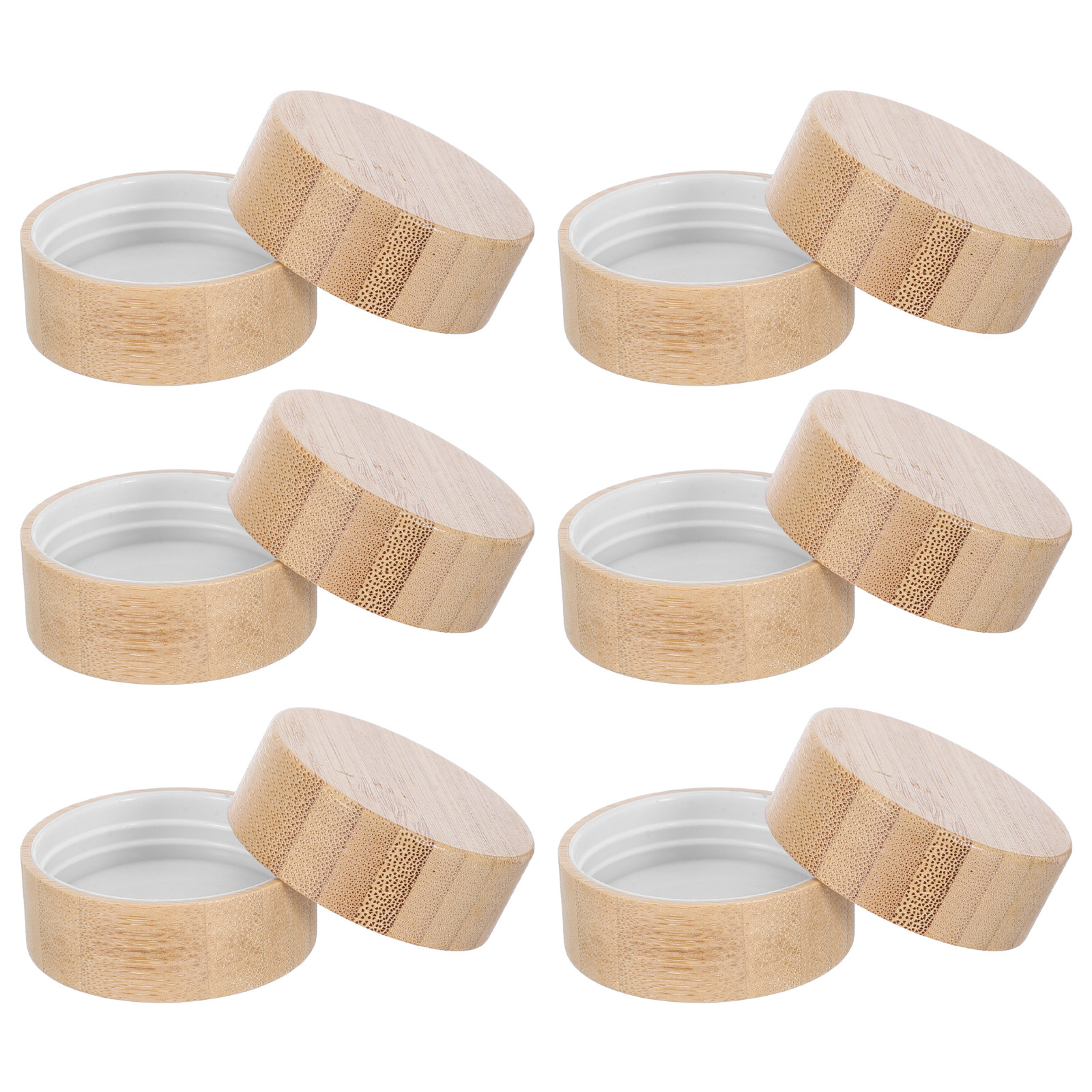 12 Pcs Natural Bamboo Lids Reu - Food Storage In Pantry avis et prix