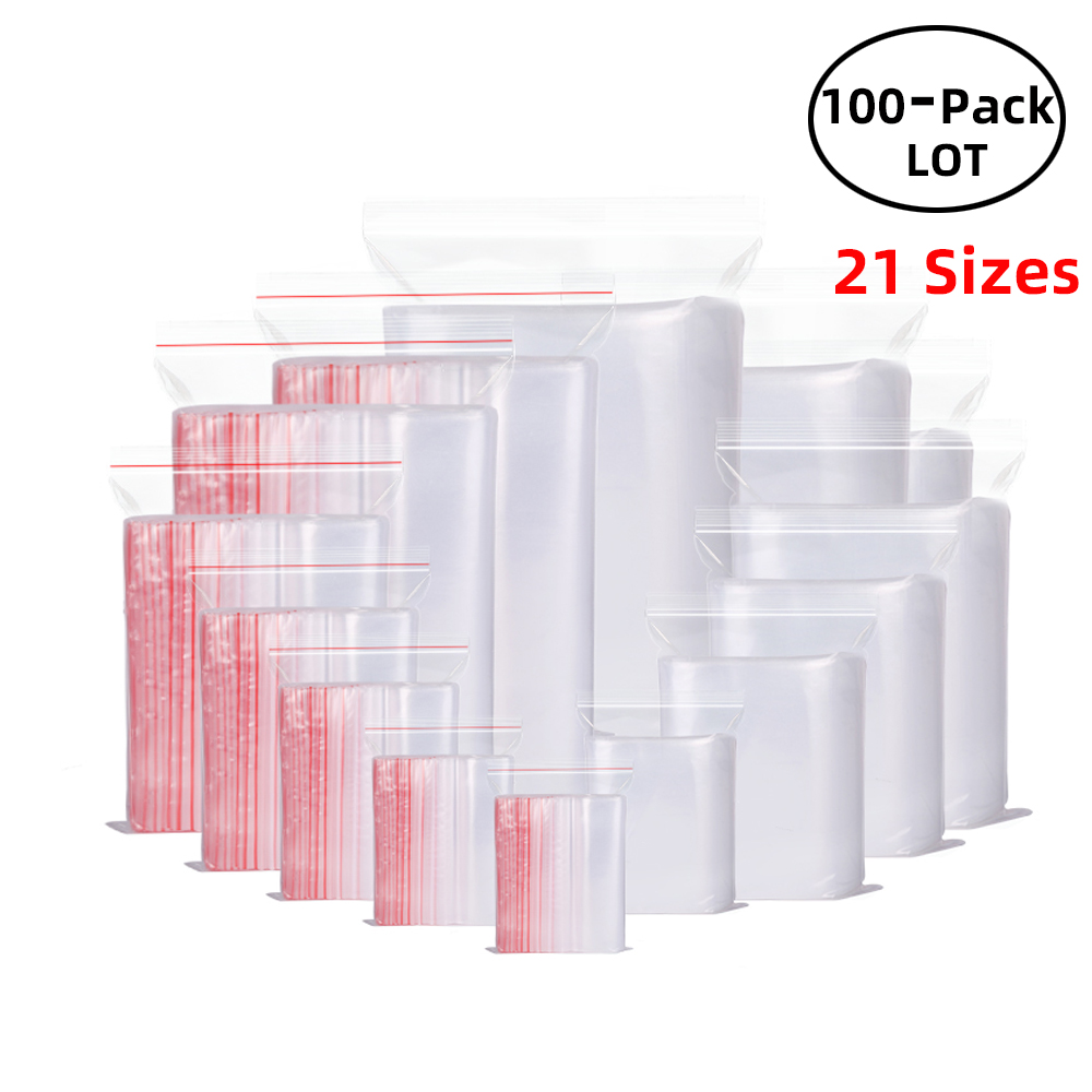 100PCS/Pack Resealable Zip Loc - Food Storage Vacuum Seal Bags avis et prix