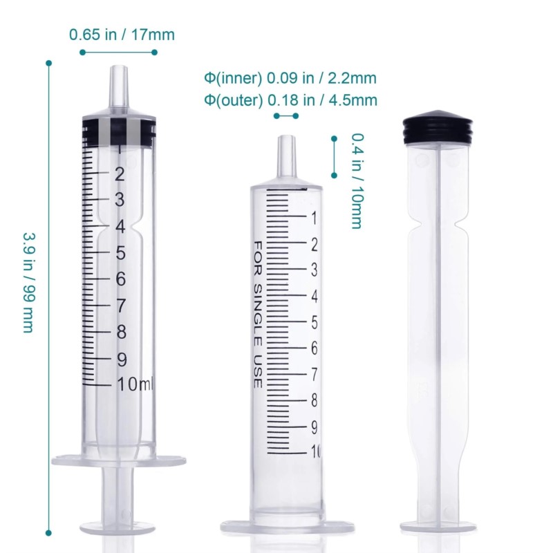 Plastic Syringes 10ml Without  - Food Storage Without Plastic avis et prix