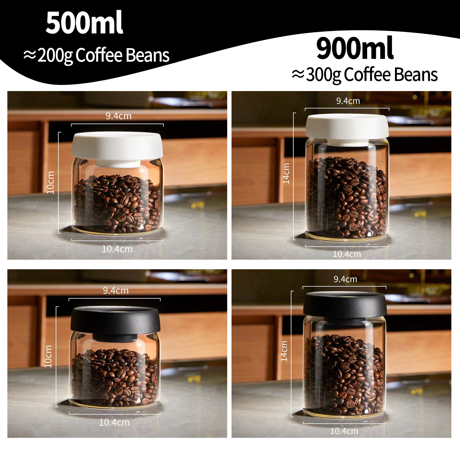 OANKR Vacuum Coffee Canister 5 - Food Storage Jars avis et prix