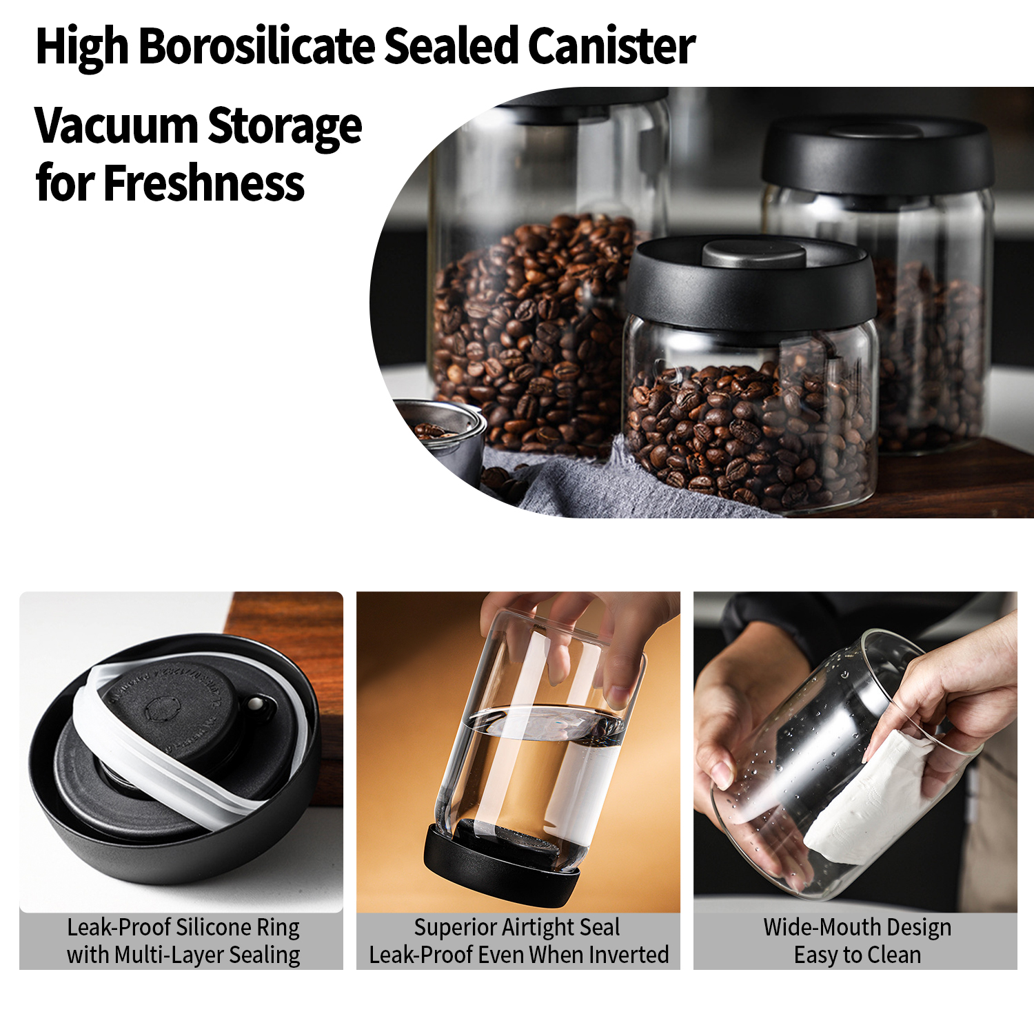 OANKR Vacuum Coffee Canister 5 - Food Storage Jars avis et prix