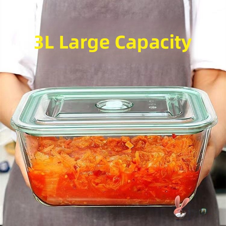 Large Capacity Glass Container - Food Storage Box Large avis et prix