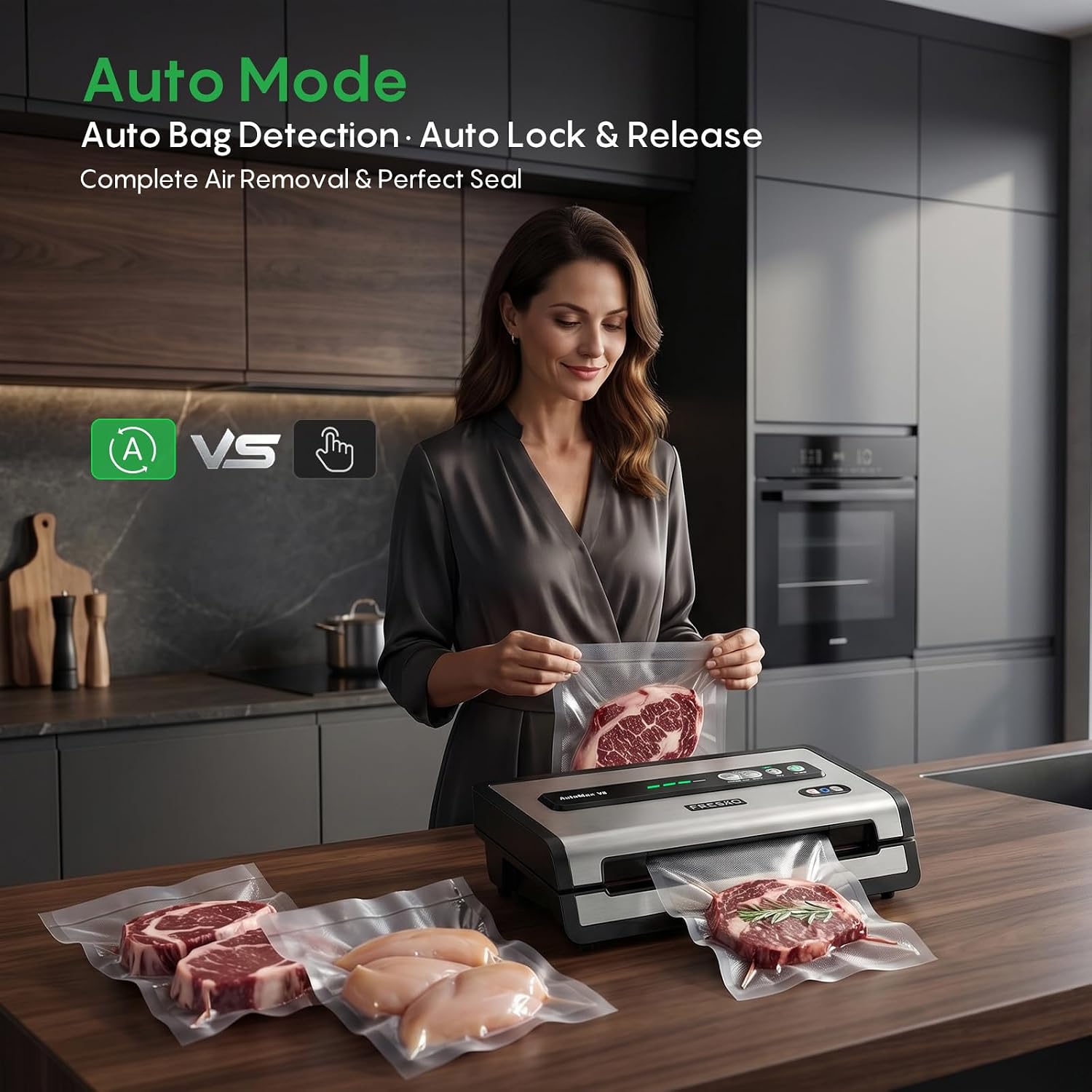 Automatic Vacuum Sealer for Fo - Food Storage Vacuum Seal Bags avis et prix