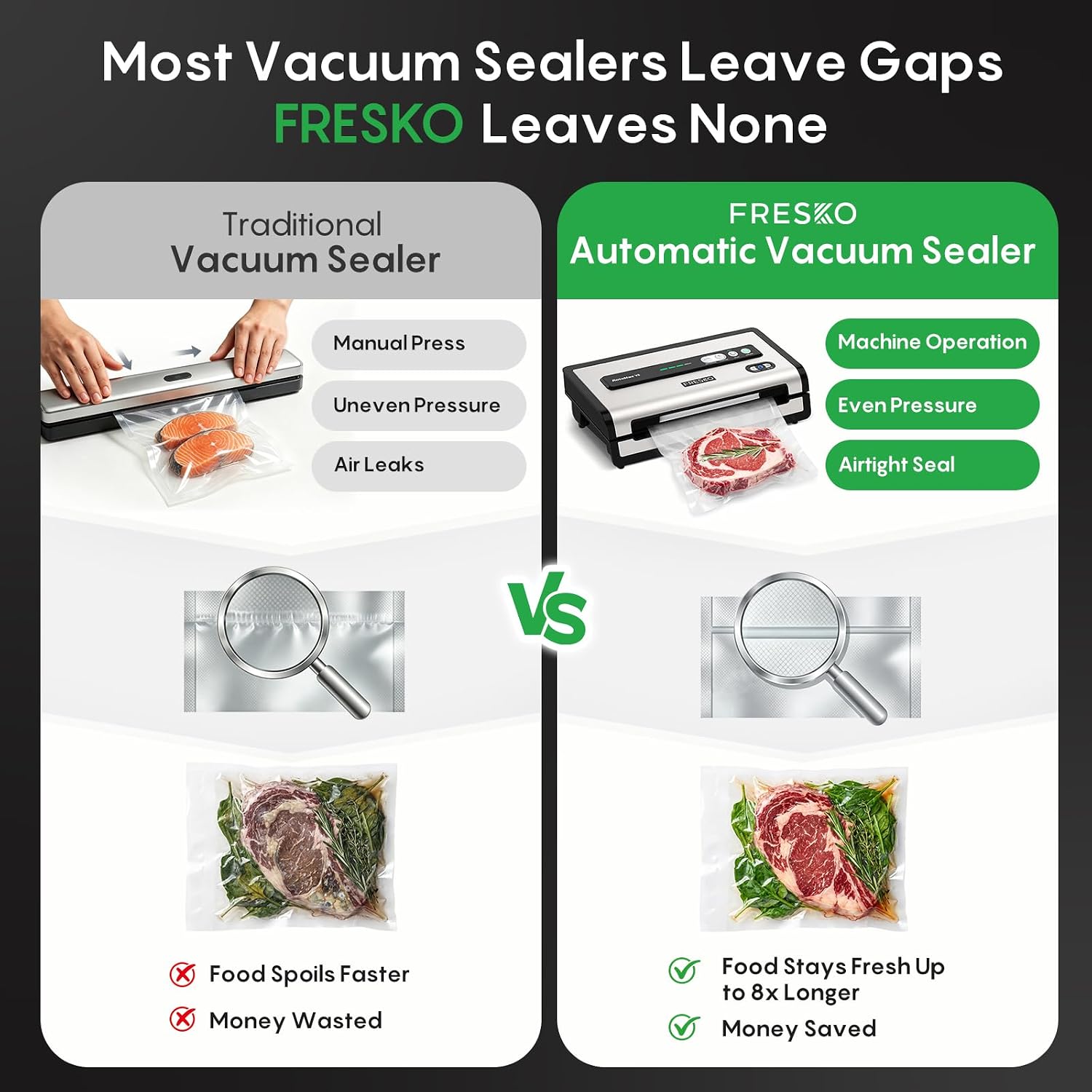 Automatic Vacuum Sealer for Fo - Food Storage Vacuum Seal Bags avis et prix
