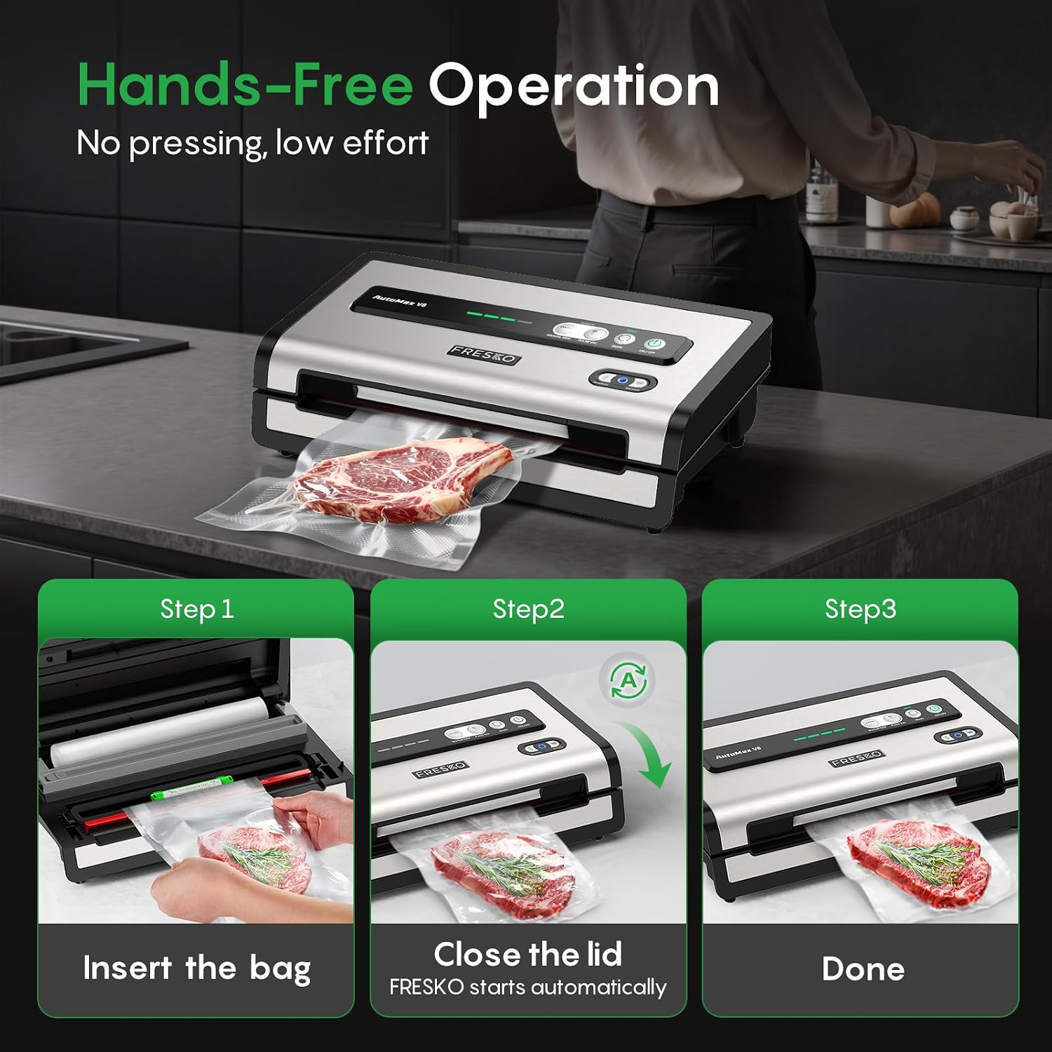Automatic Vacuum Sealer for Fo - Food Storage Vacuum Seal Bags avis et prix