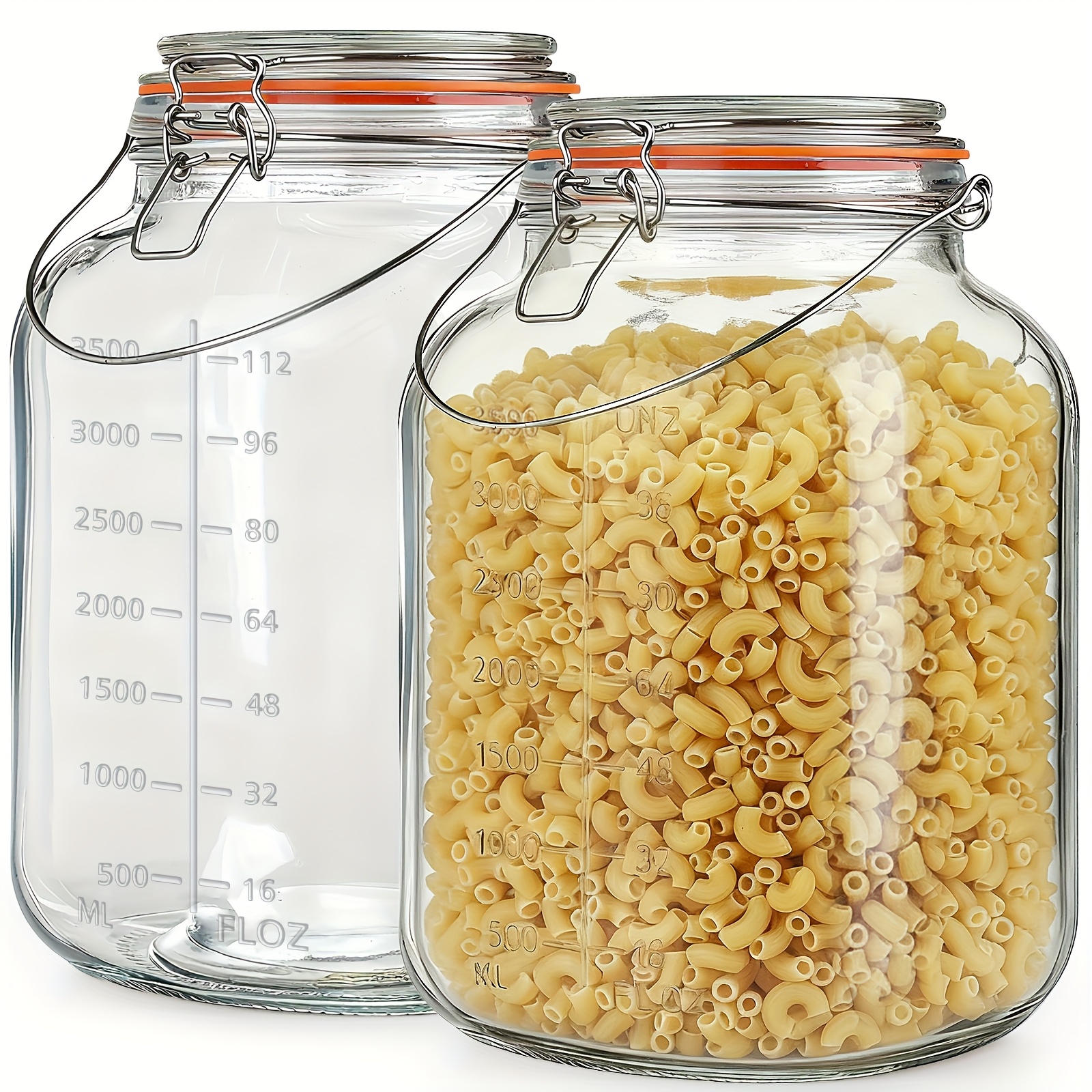 2 Pack 1 Gallon Glass Jar with - Food Storage Without Pantry avis et prix