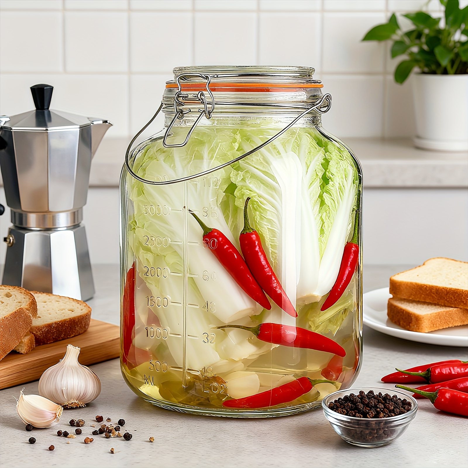2 Pack 1 Gallon Glass Jar with - Food Storage Without Pantry avis et prix
