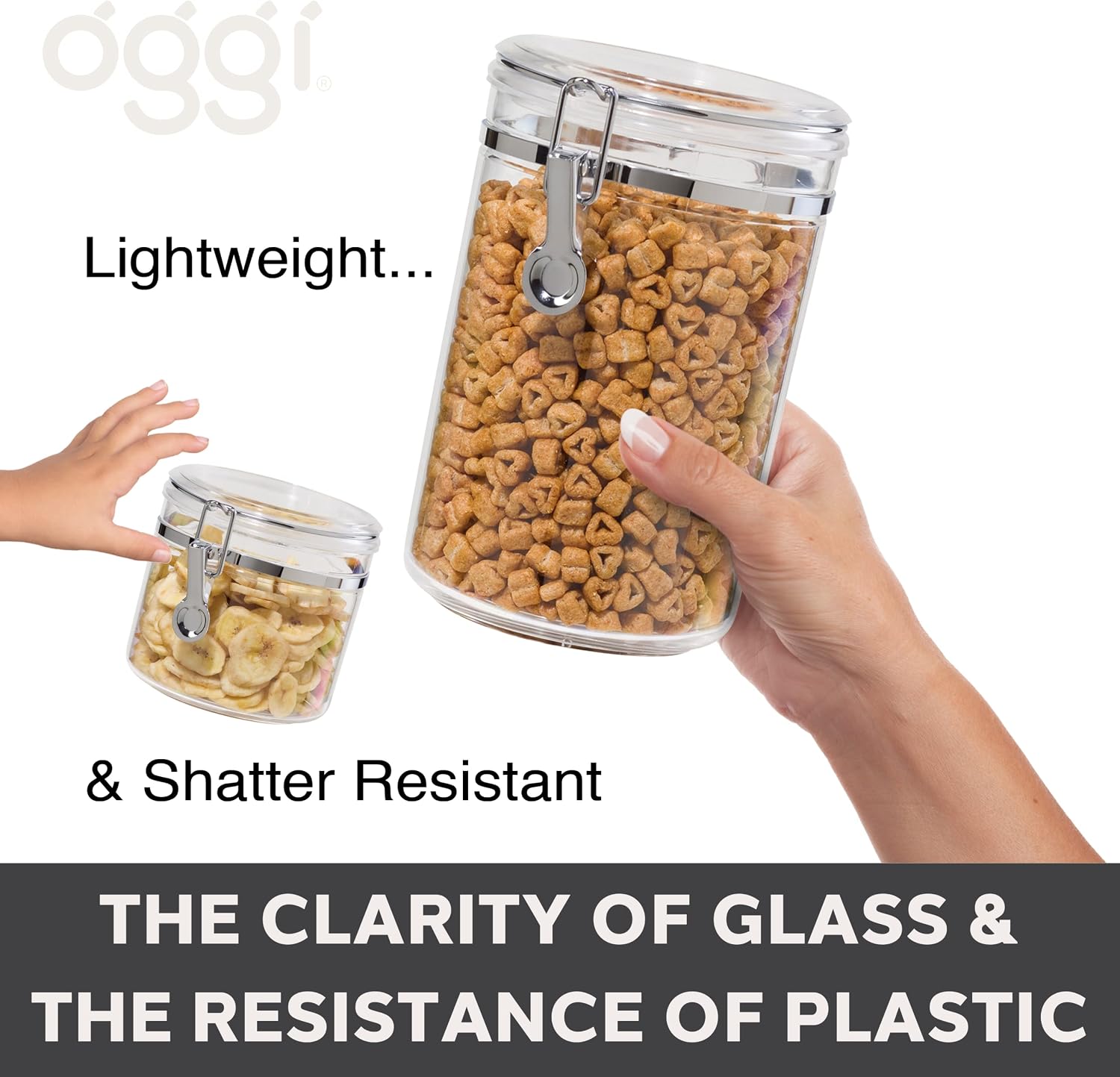 Large Clear Canister with Airt - Food Storage In Pantry avis et prix