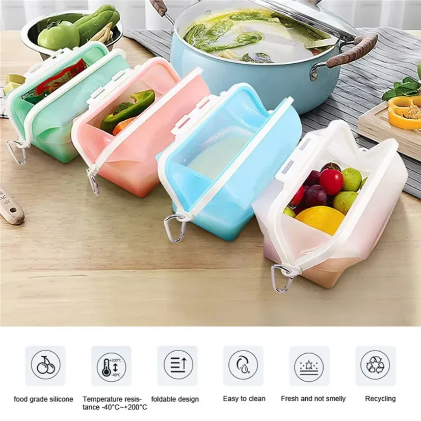 Silicone Travel Premium Reusab - Food Storage Reusable Bags avis et prix