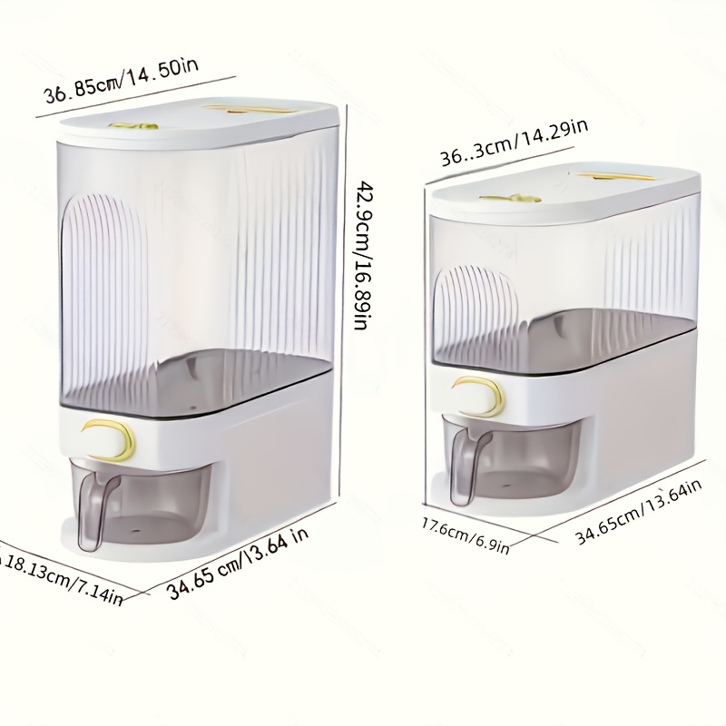 22Lbs Large Rice & Cereal Disp - Food Storage Without Pantry avis et prix