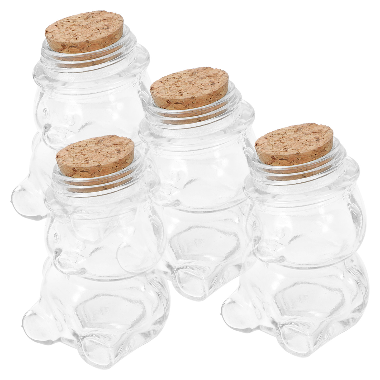 4Pcs Glass Candy Jar Set Trans - Food Storage Jars avis et prix
