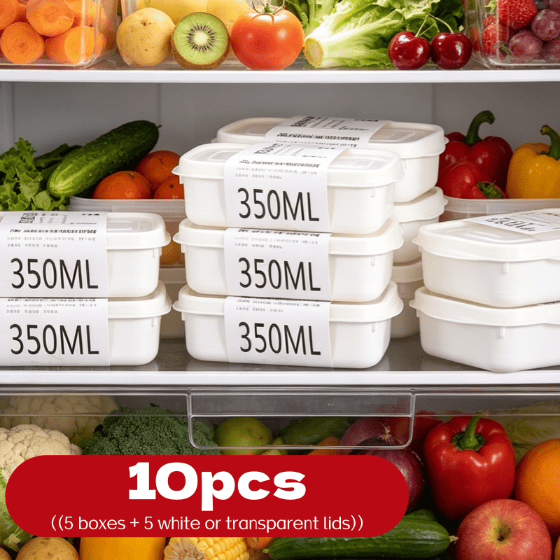 10Pcs Reusable Stackable Food  - Food Storage Freezer Containers avis et prix