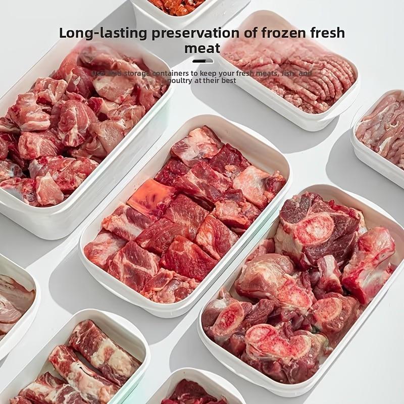 10Pcs Reusable Stackable Food  - Food Storage Freezer Containers avis et prix