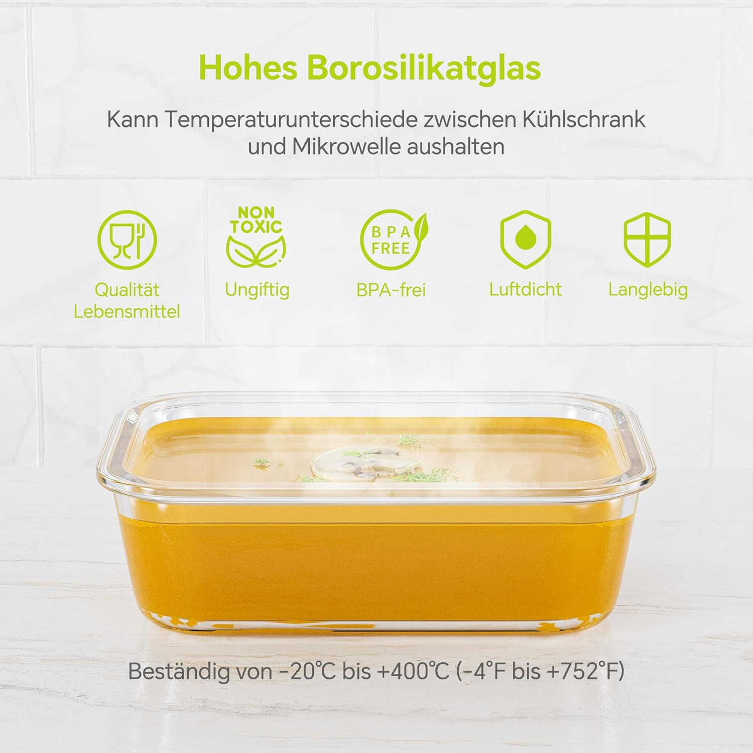8-Pack Airtight Glass Food Sto - Food Storage Glass Box avis et prix