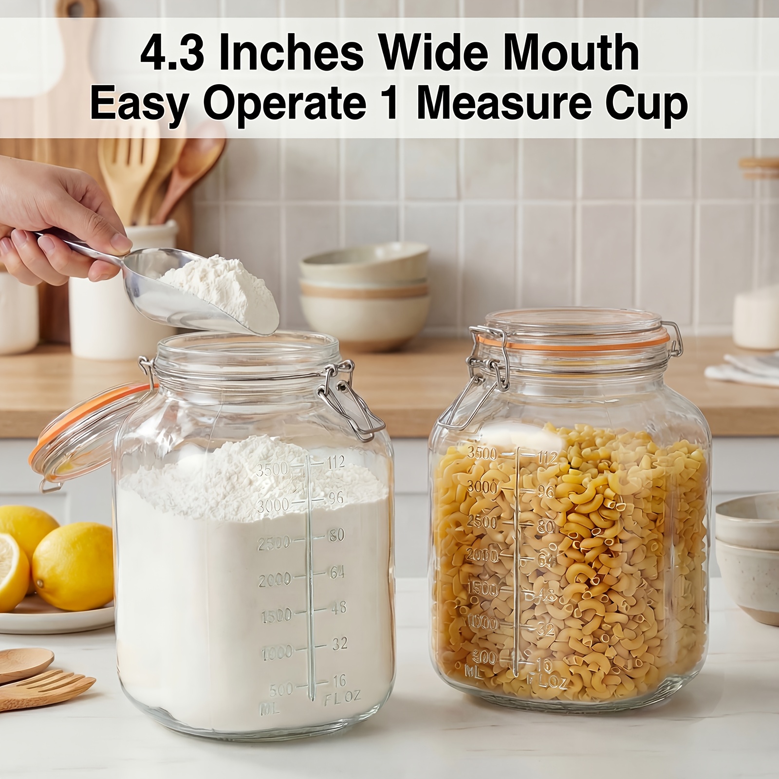 2-Pack Square 1.1-Gallon Airti - Food Storage Without Pantry avis et prix