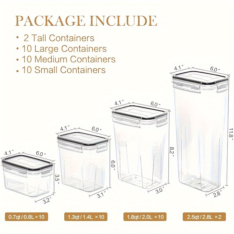 Set of 64 Airtight Food Storag - Food Storage Without Pantry avis et prix