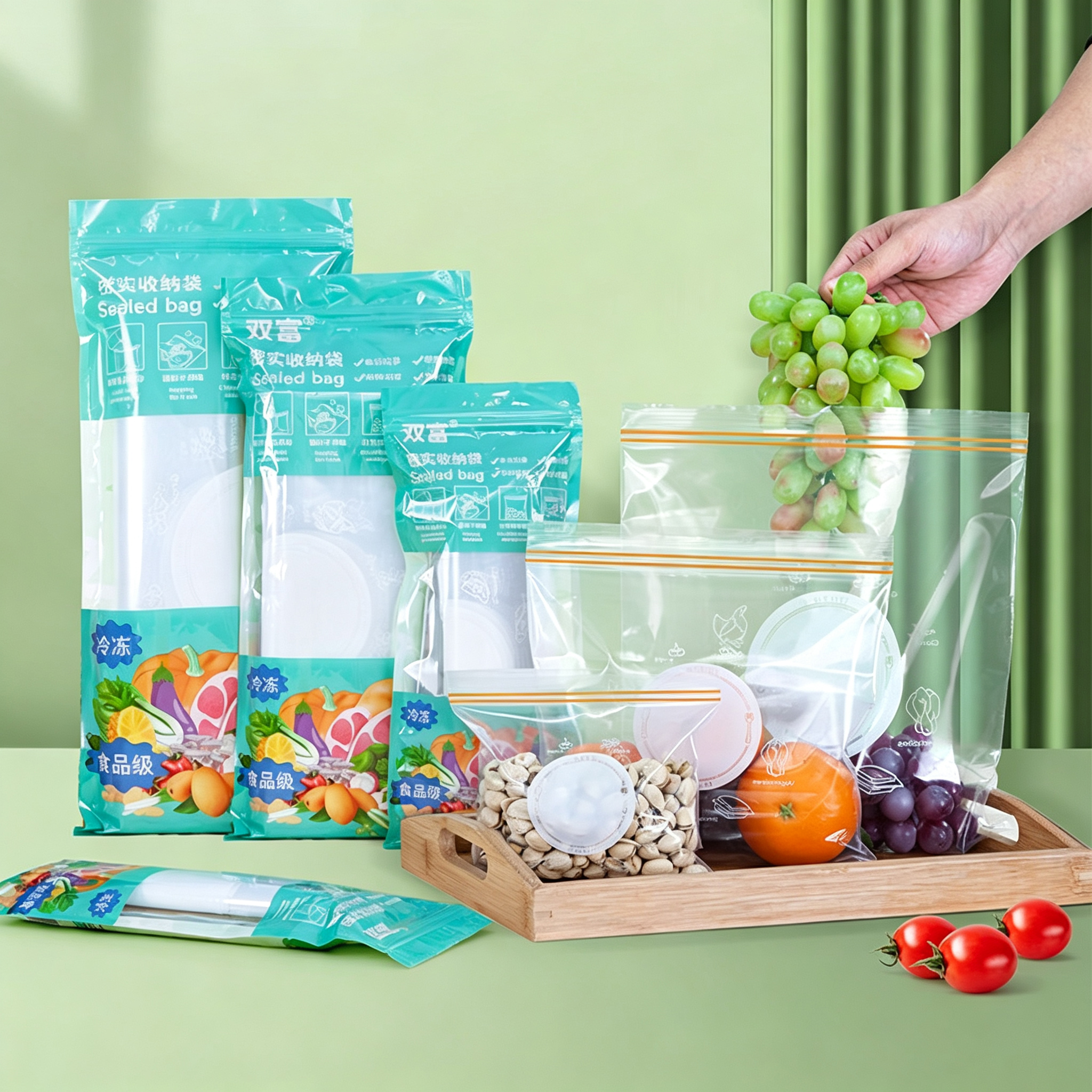Double‑Zipper Sealed Bag, Food - Food Storage Reusable Bags avis et prix