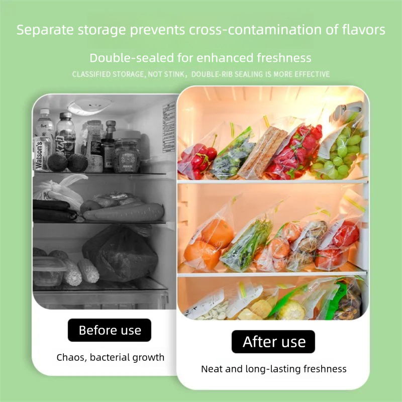 Double‑Zipper Sealed Bag, Food - Food Storage Reusable Bags avis et prix