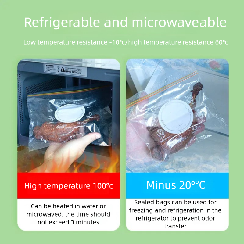 Double‑Zipper Sealed Bag, Food - Food Storage Reusable Bags avis et prix