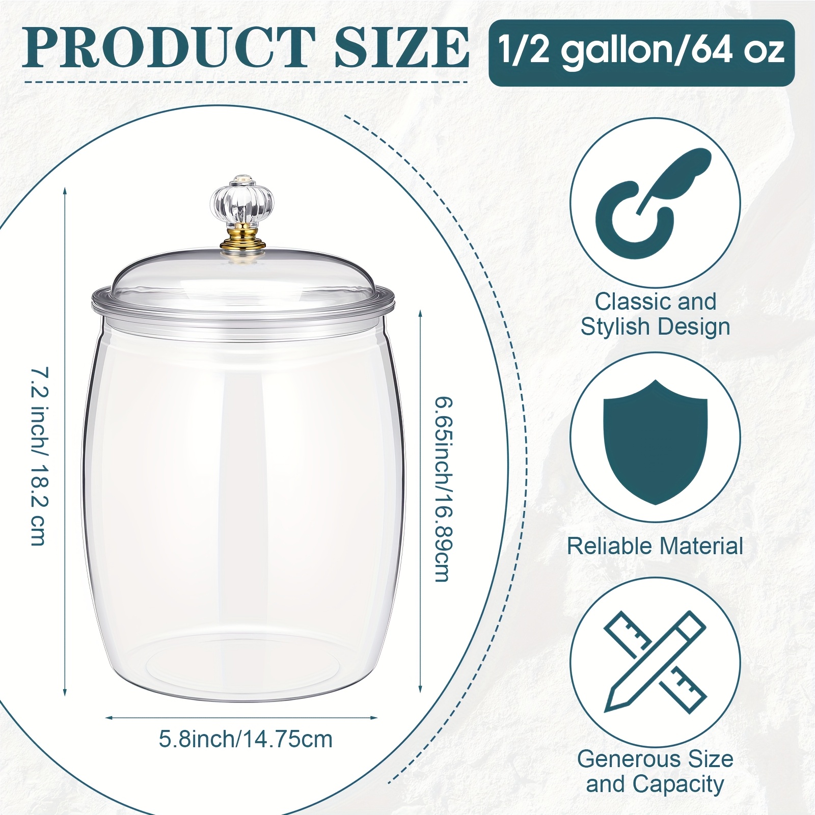 Clear Airtight Plastic Apothec - Food Storage Without Pantry avis et prix