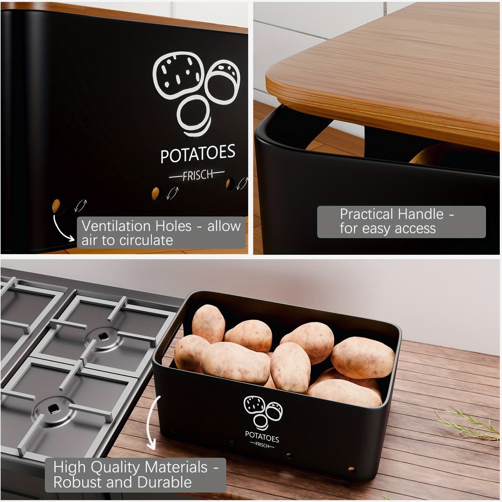 3-Piece Vegetable Storage Set  - Food Storage Without Pantry avis et prix