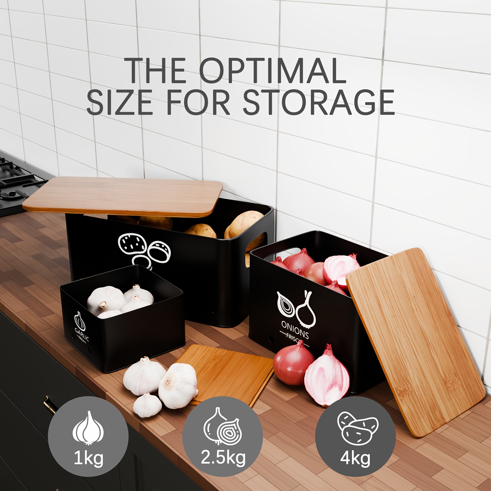 3-Piece Vegetable Storage Set  - Food Storage Without Pantry avis et prix