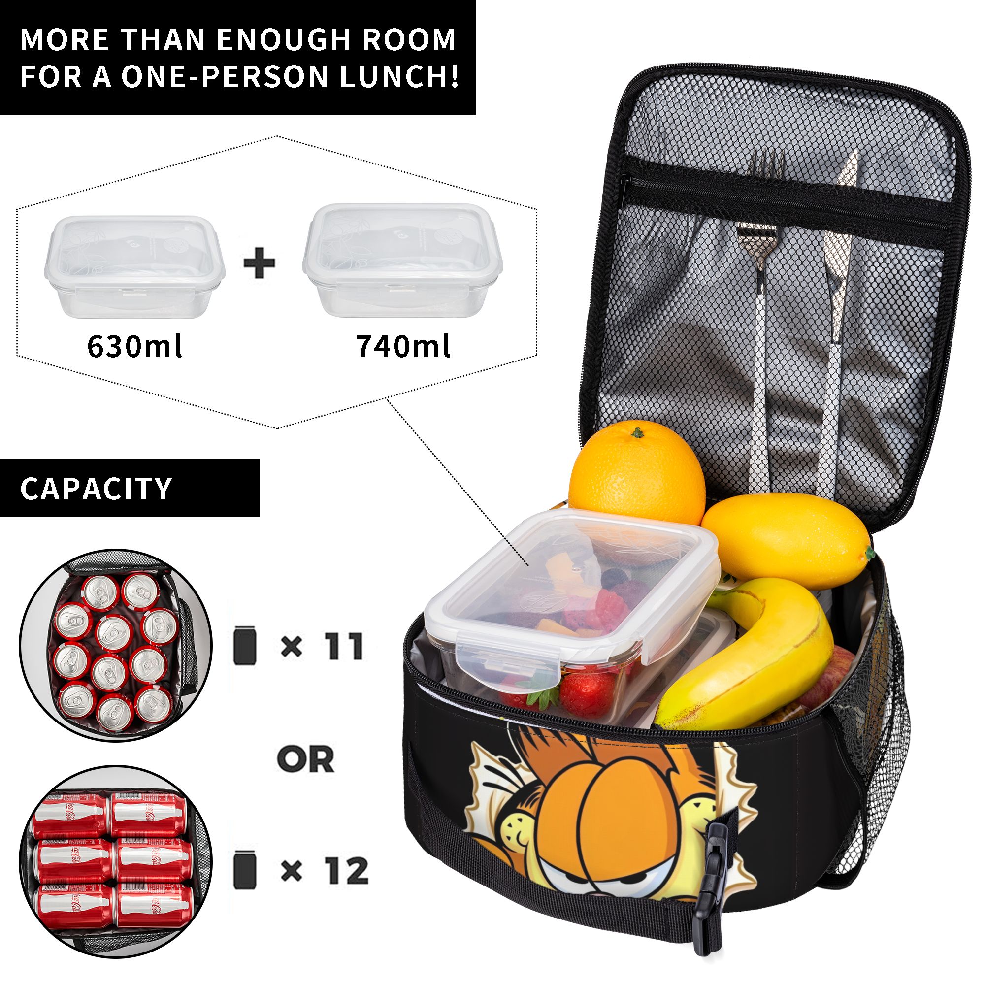 Garfielded Insulated Lunch Bag - Food Storage In Cooler avis et prix