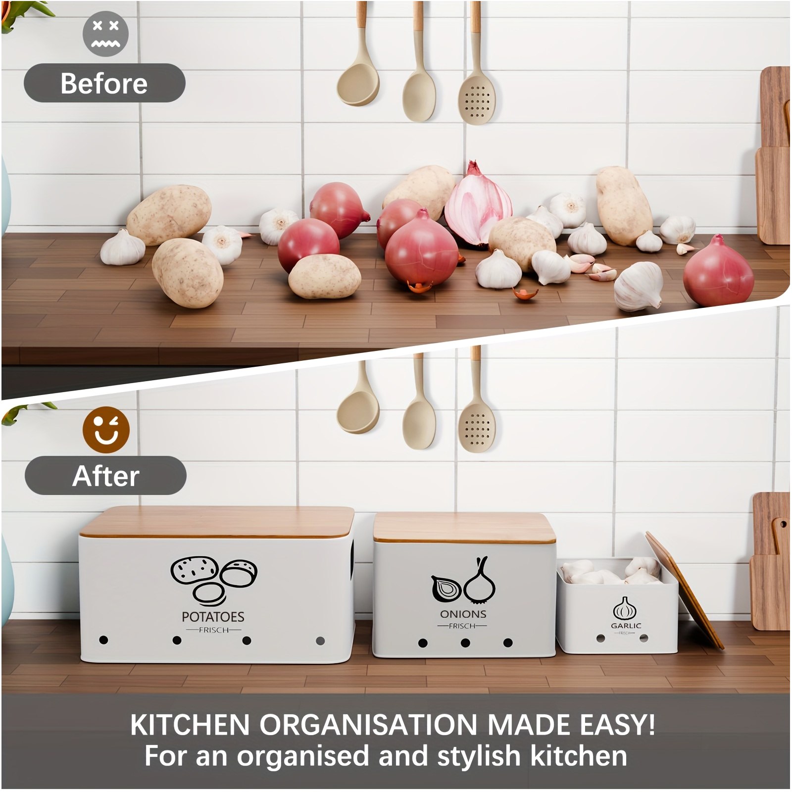 3-Piece Vegetable Storage Set  - Food Storage Without Pantry avis et prix