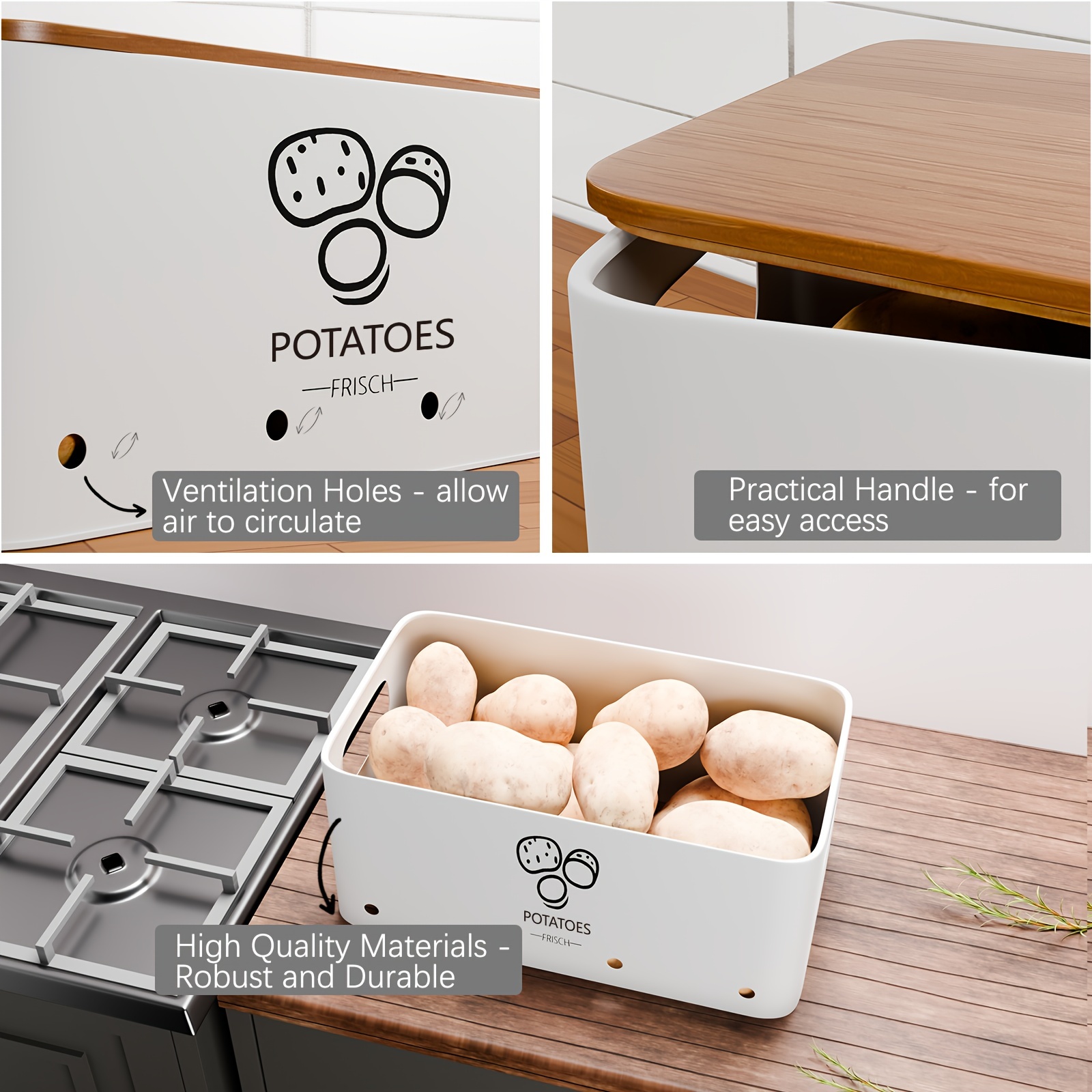 3-Piece Vegetable Storage Set  - Food Storage Without Pantry avis et prix