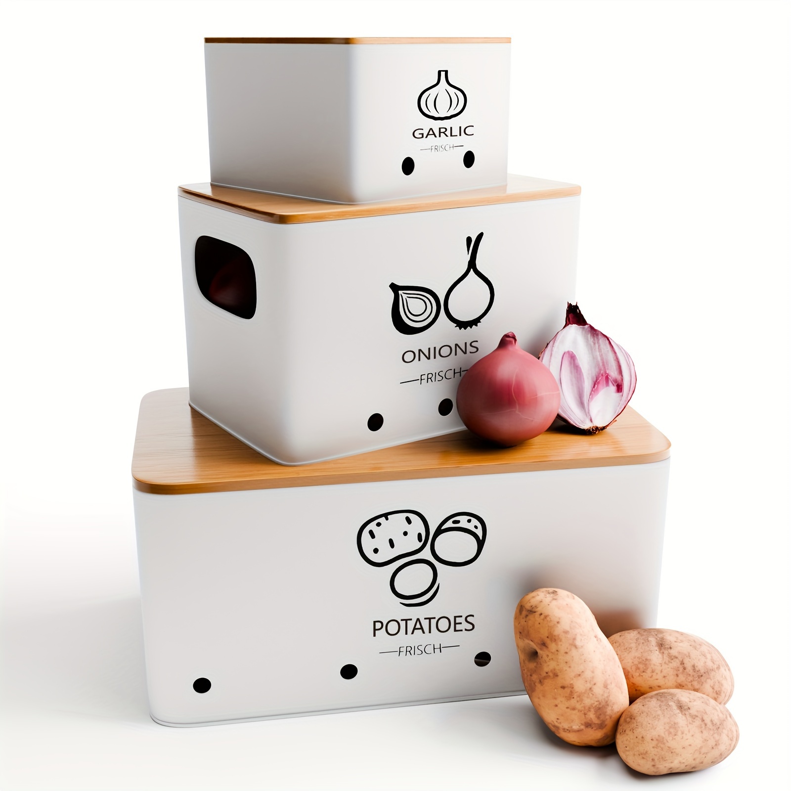 3-Piece Vegetable Storage Set  - Food Storage Without Pantry avis et prix