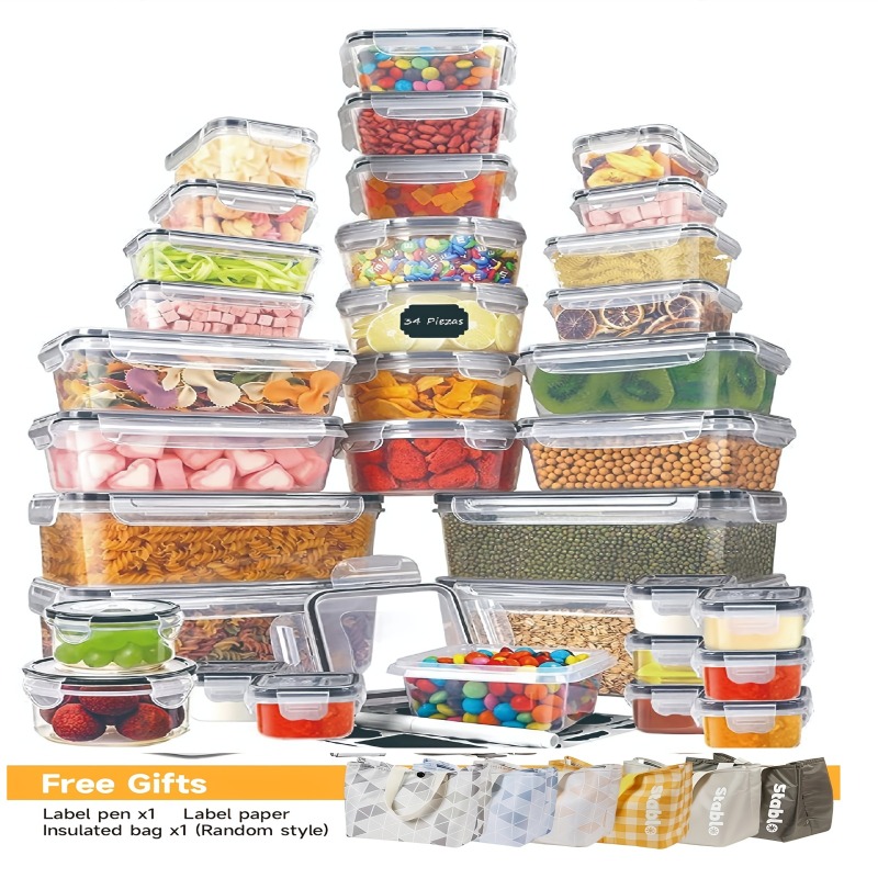 48PCS BPA-Free Food Storage Se - Food Storage In Pantry avis et prix