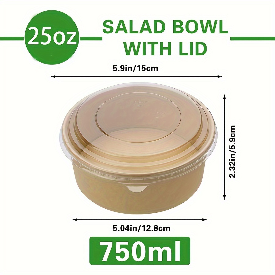 25Oz/750Ml 25/50 Pack Paper Bo - Food Storage Bowls avis et prix