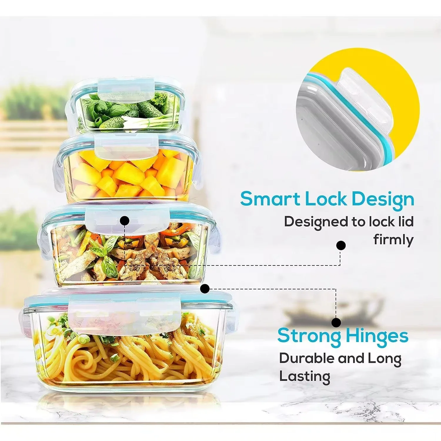Glass Lunch Box Food Storage C - Food Storage Glass Box avis et prix