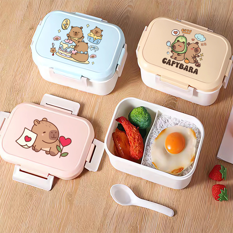 Capybara Bento Lunch Box Carto - Food Storage Meals avis et prix