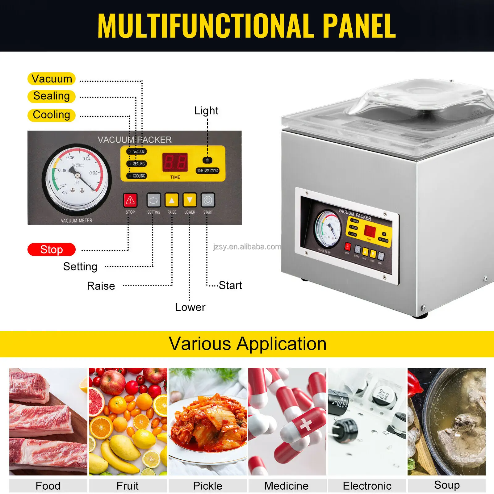 Vacuum Packing Machine Commerc - Food Storage Vacuum Seal Bags avis et prix