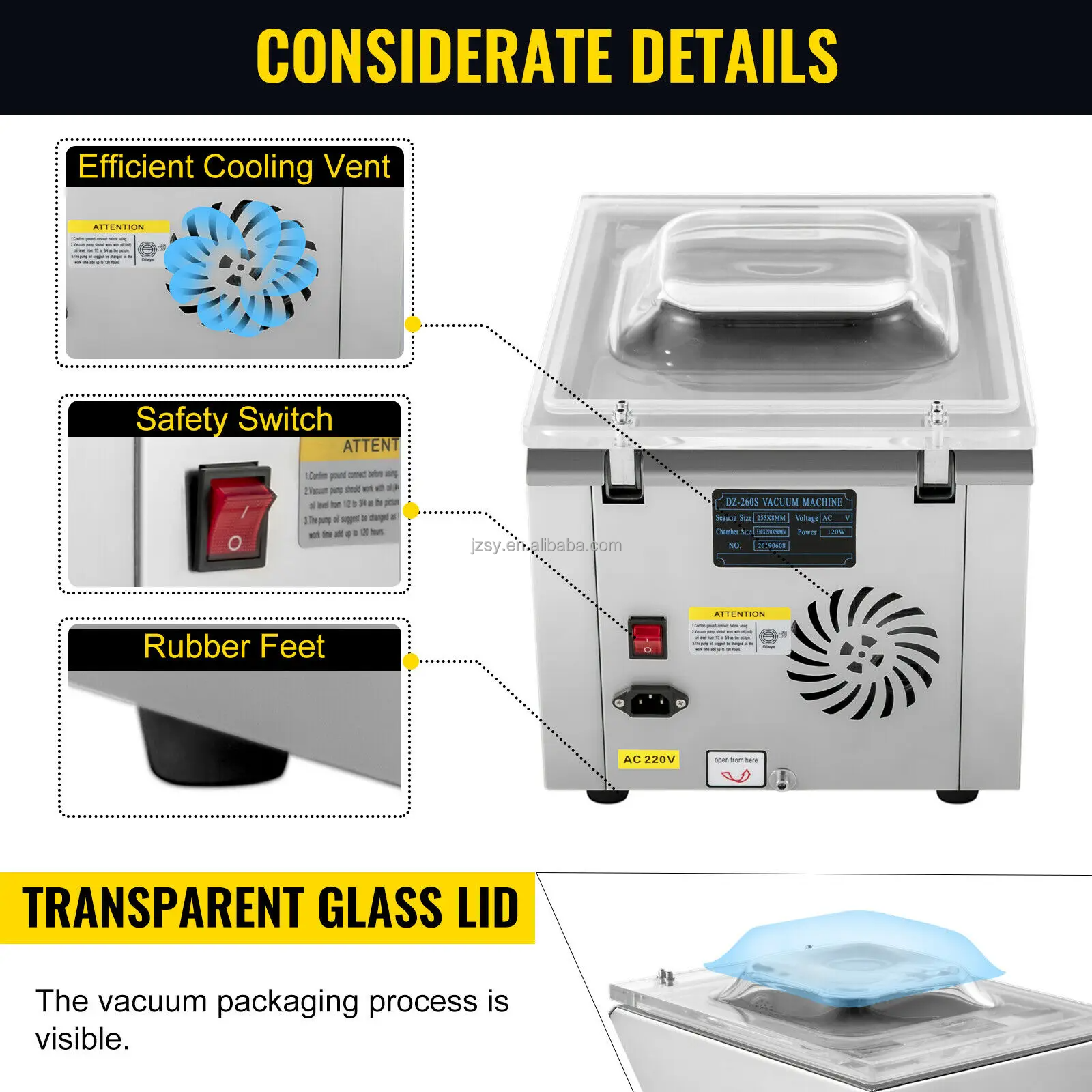 Vacuum Packing Machine Commerc - Food Storage Vacuum Seal Bags avis et prix