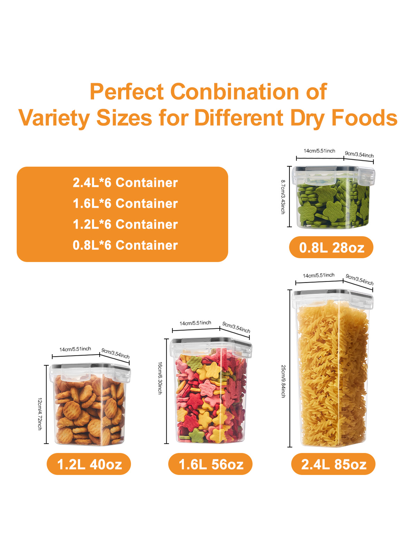 48pcs,Sealed food storage cont - Food Storage In Pantry avis et prix