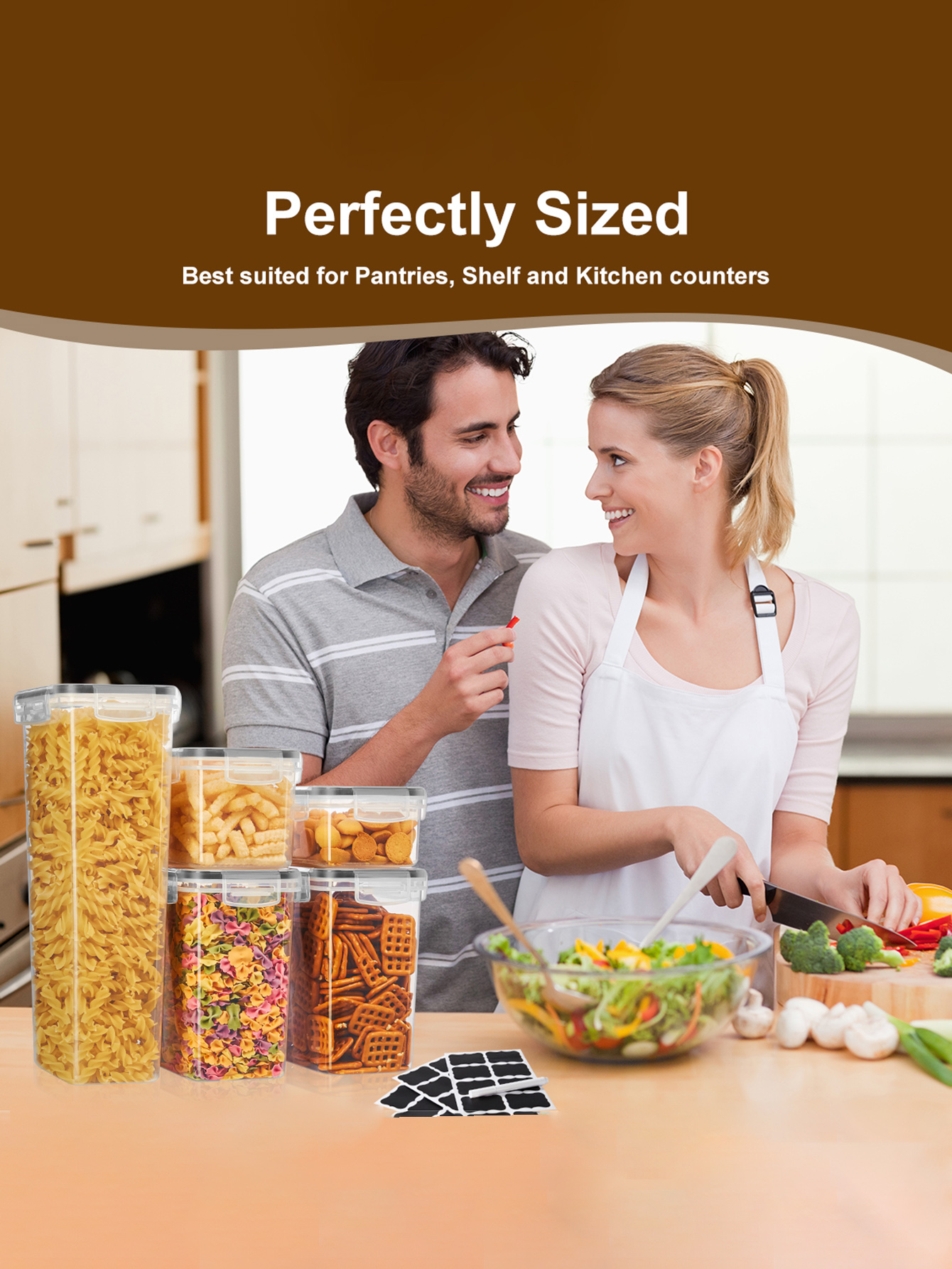 48pcs,Sealed food storage cont - Food Storage In Pantry avis et prix