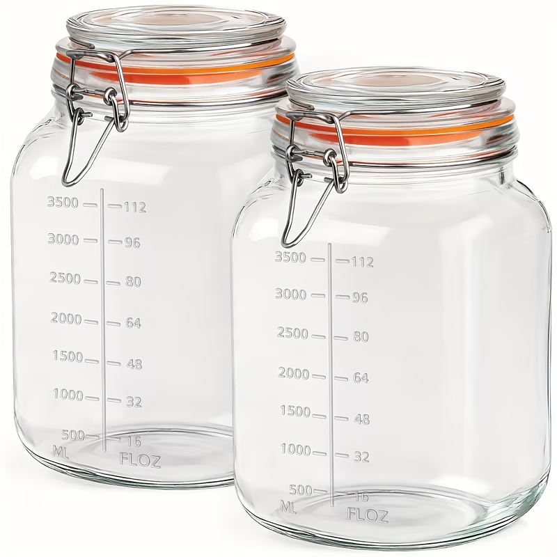 2-Pack 1-Gallon Wide-Mouth Gla - Food Storage Without Pantry avis et prix