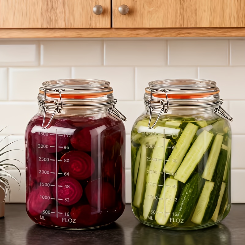 2-Pack 1-Gallon Wide-Mouth Gla - Food Storage Without Pantry avis et prix