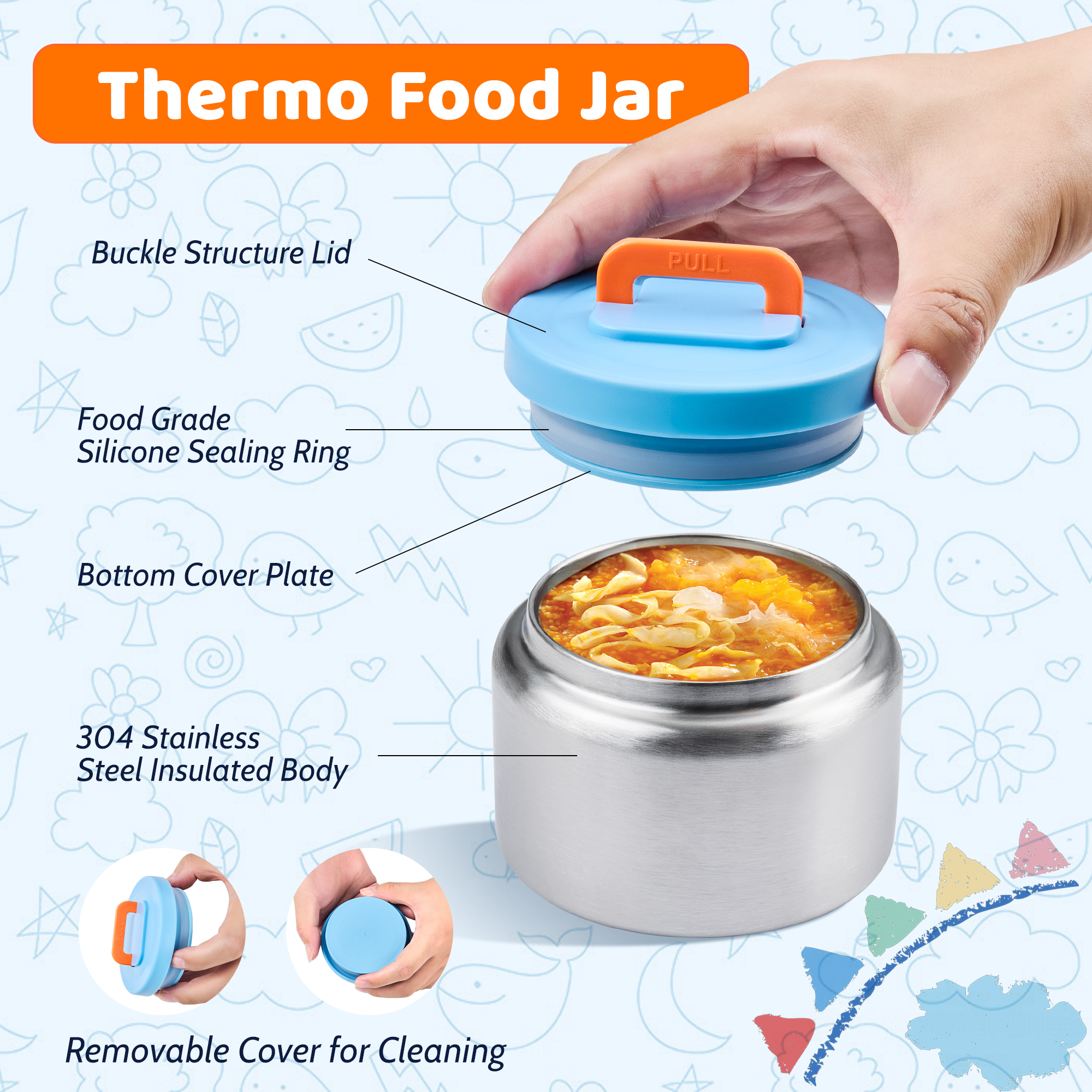 Bento Lunch Box for Kids with  - Food Storage Baby avis et prix