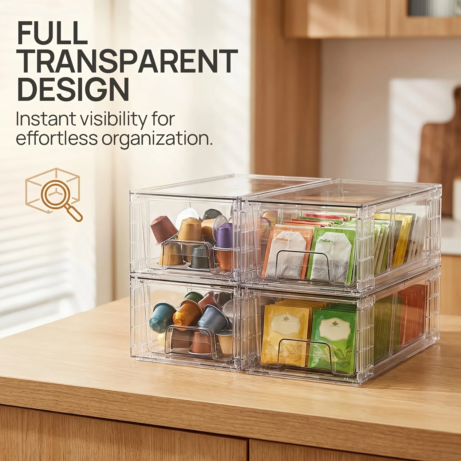 4/6/8/10 Pack Clear Acrylic Fo - Food Storage Without Pantry avis et prix