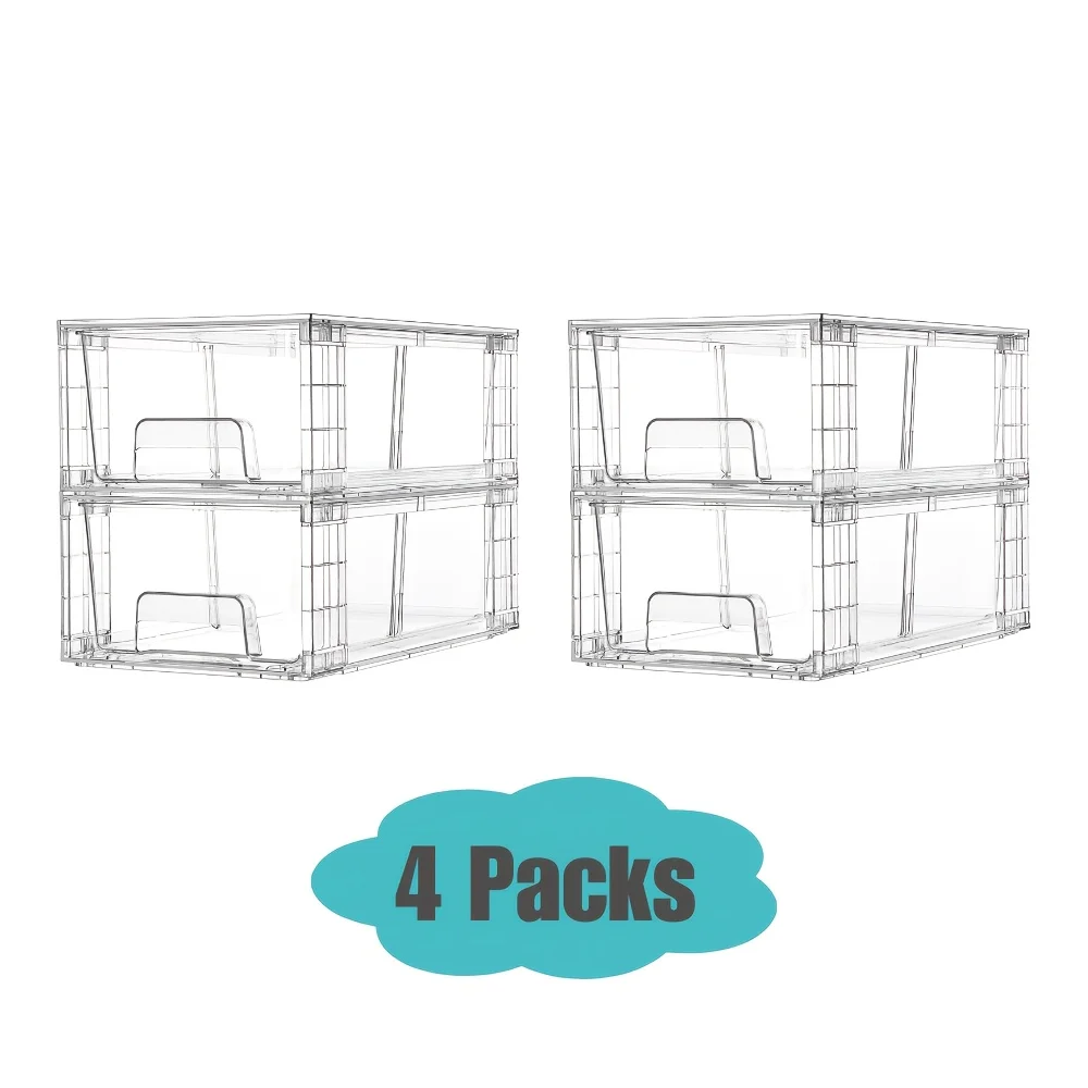4/6/8/10 Pack Clear Acrylic Fo - Food Storage Without Pantry avis et prix
