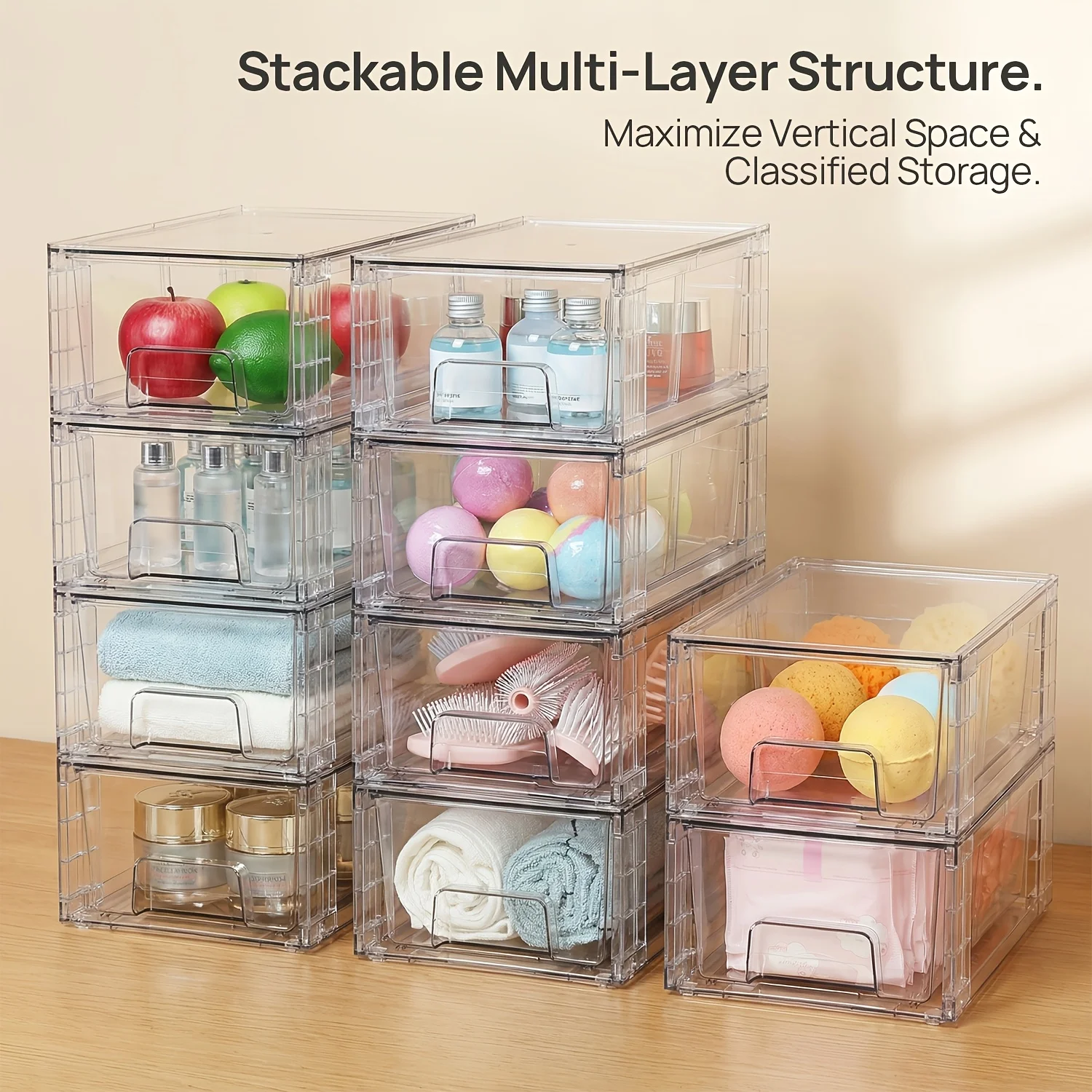 4/6/8/10 Pack Clear Acrylic Fo - Food Storage Without Pantry avis et prix
