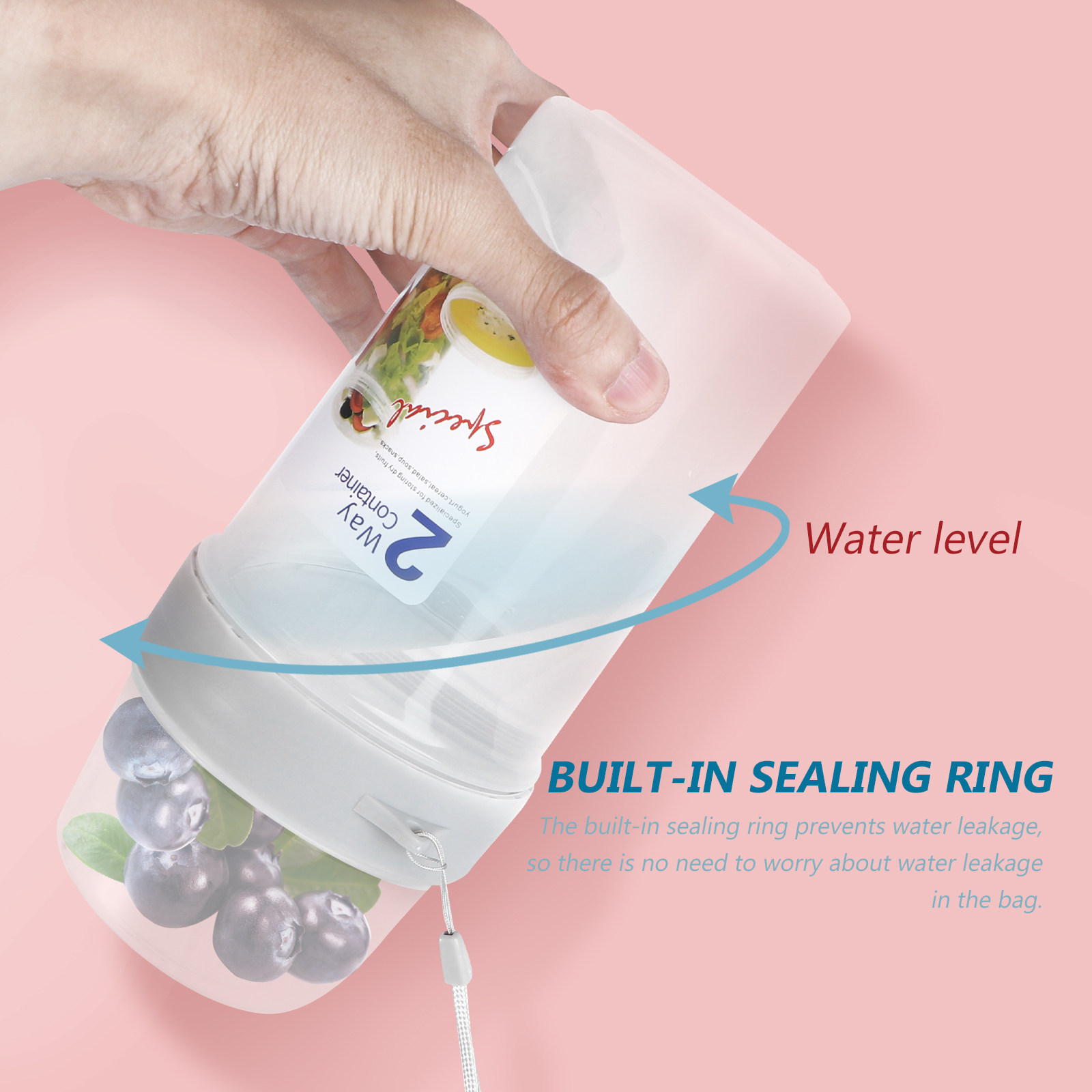 2Pcs Double Layer Sealing Stor - Food Storage Box Large avis et prix